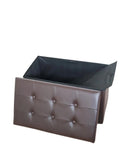 Modern Leather Foldable Storage Ottoman