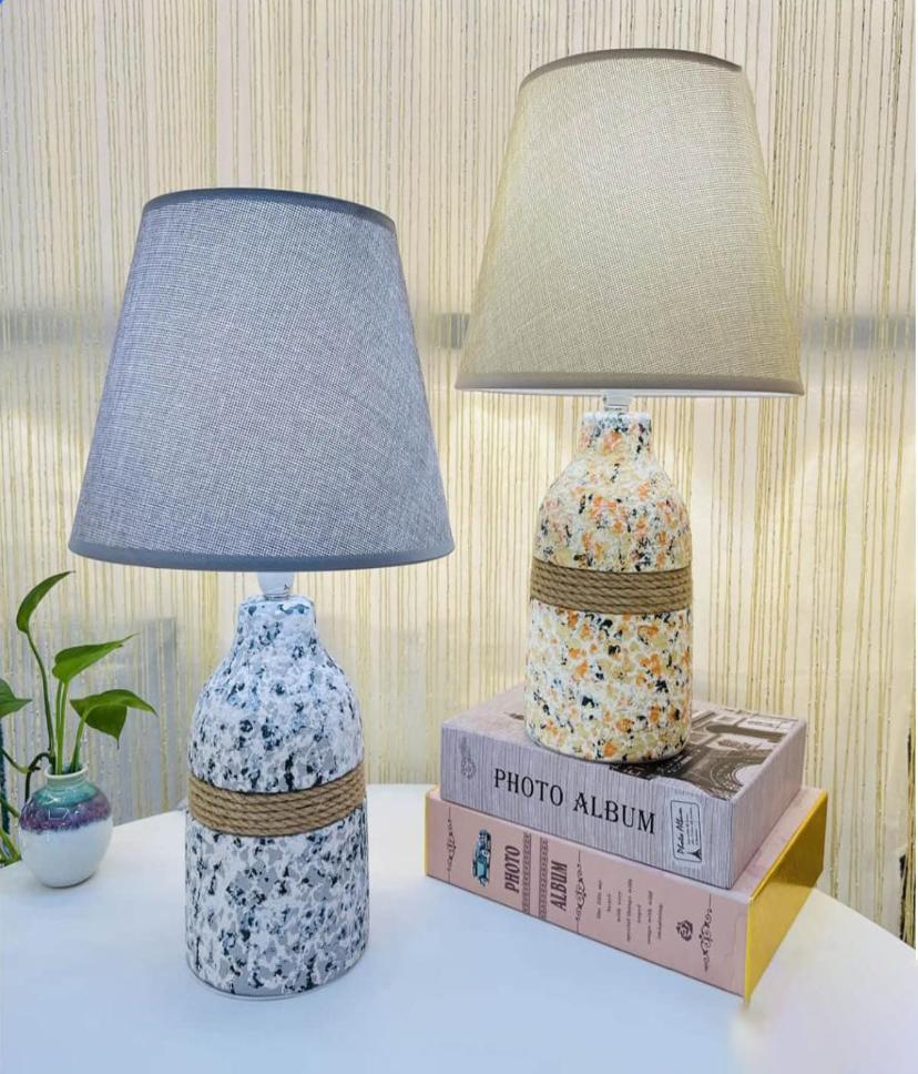 Multi-colored Marble Lamp